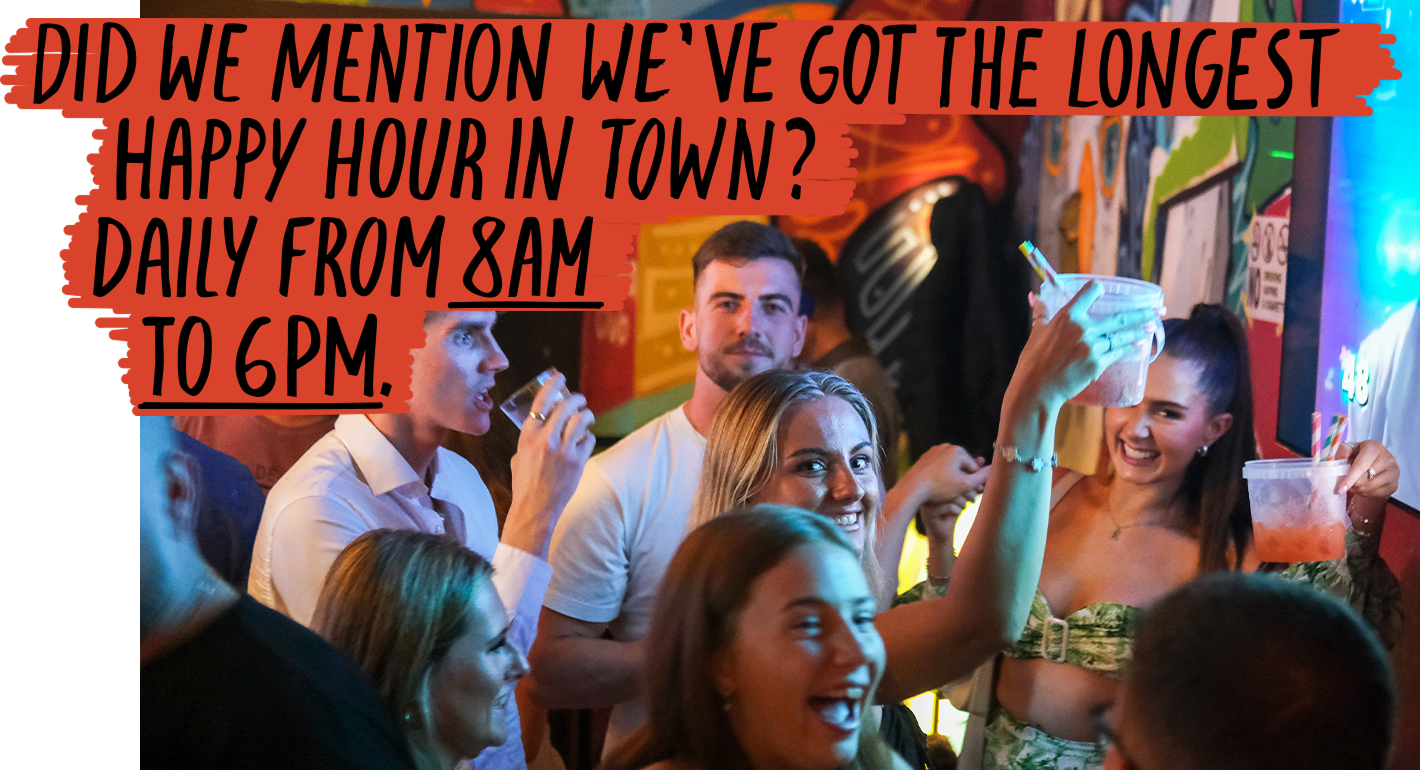 Longest happy hour in town